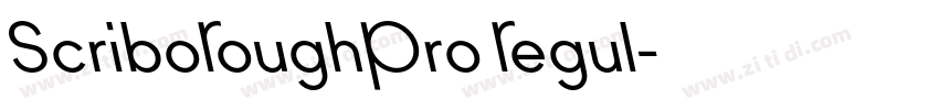 ScriboRoughPro Regul字体转换